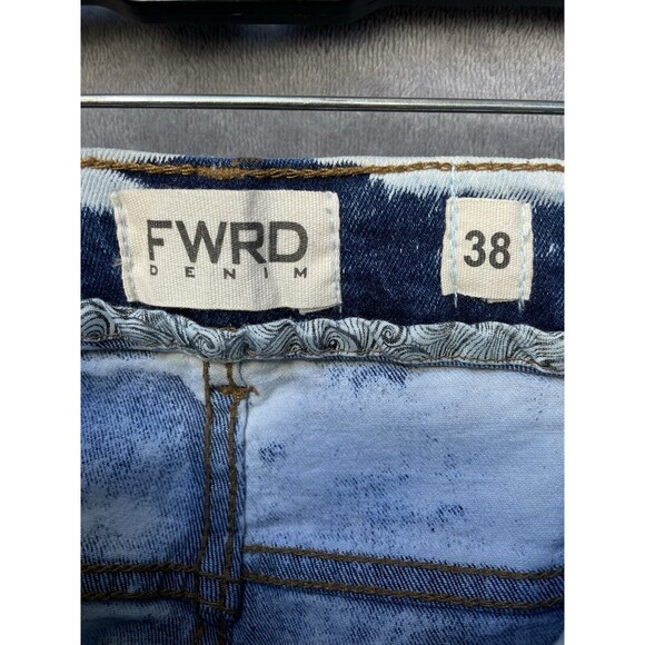 FWRD Paint Splatter Men’s Slim Fit Stretch Distressed Jeans Size 38x32 - Picture 9 of 13